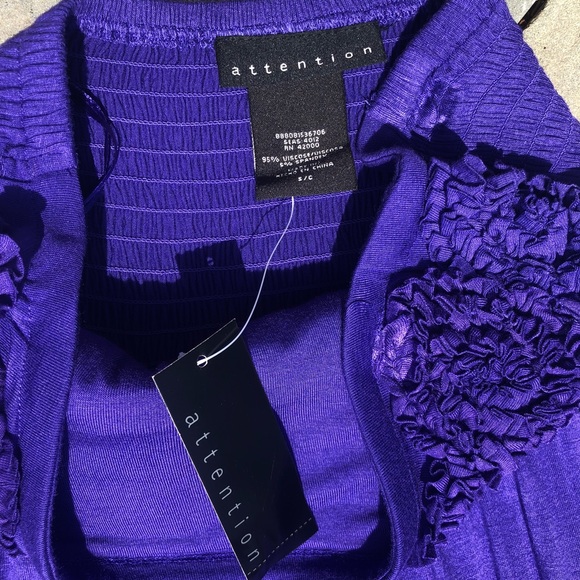 Attention Purple Strapless Maxi Dress - Picture 5 of 7